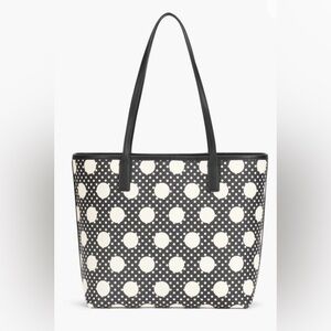 Talbots Perfect Tote Bag Polkadot